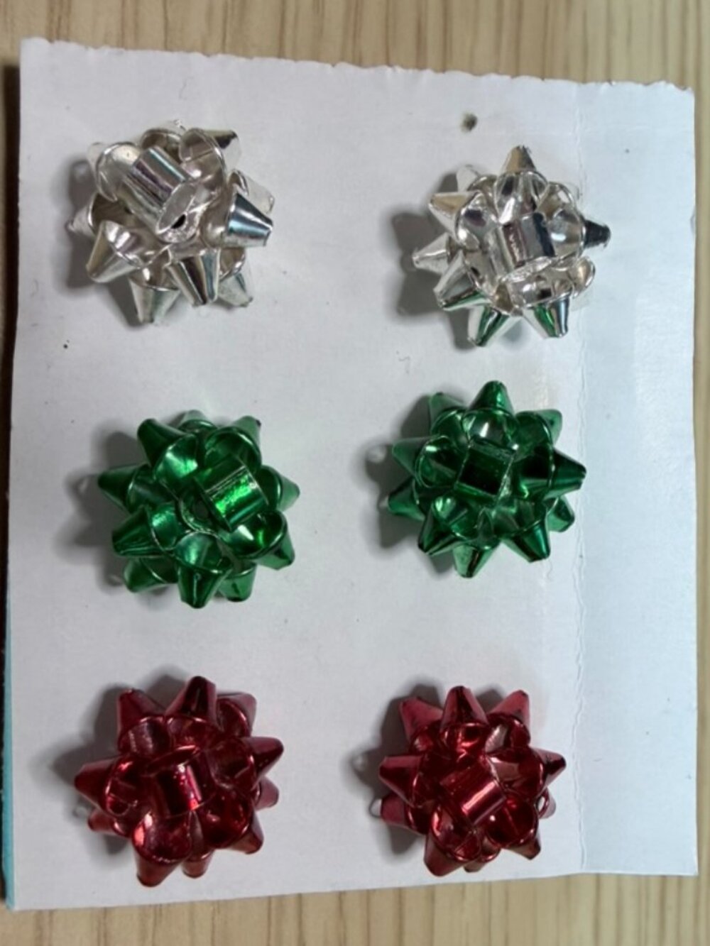 Christmas Bow stud earrings